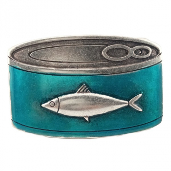 Preview: Design Gürtelschnalle Fish Box von Umjubelt, nickelfrei, Top Fashion Style, oval, unisex, für Gürtel bis 4 cm Breite